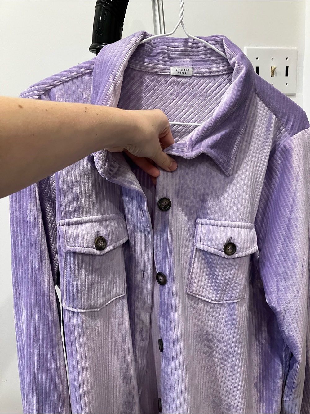 Studio 1886 soft Lavender corduroy jacket in size large - Picture 11 of 12